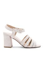 Maryam Nassir Zadeh Suede Palma High Heels In White