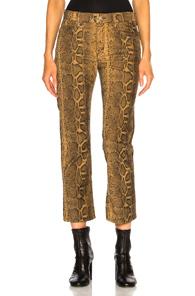 Isabel Marant Etoile Apolo Pant In Animal Print,brown