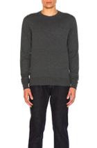 Maison Margiela Elbow Patch Pullover Sweater In Blue,gray