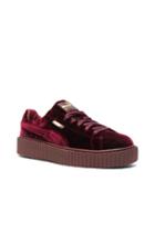 Fenty By Puma Creepers Velvet In Red