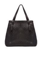 Bottega Veneta Large Woven Tote In Black