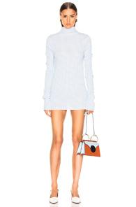 Jil Sander Long Sleeve Tunic In Blue,plaid