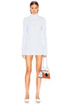 Jil Sander Long Sleeve Tunic In Blue,plaid