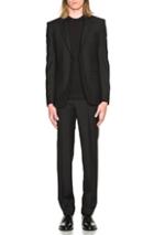Givenchy Half Canvas Notch Lapel Suit In Black