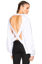 Off-white Cross Lace Sweatshirt In White