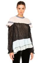 Sandy Liang Civic Top In Pink,blue,black