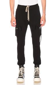 Rick Owens Cargo Jog Pants In Black