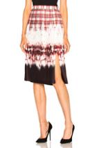 Altuzarra Lucile Skirt In Red,checkered & Plaid,ombre & Tie Dye