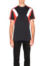 Neil Barrett Retro Modernist Tee In Red,blue