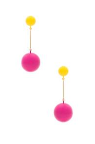 Jw Anderson Sphere Drop Earring In Pink