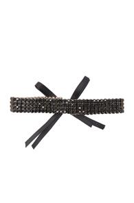 Erth For Fwrd Crystal Choker In Black,metallics