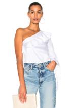 Nicholas One Shoulder Top In White