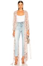 Alexis For Fwrd Lior Robe In Tropical,pink