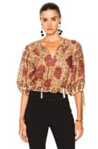 Zimmermann Tulsi Border Day Top In Floral,neutrals,red