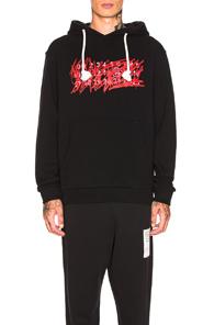 Maison Margiela Japanese Fleece Hoodie In Black