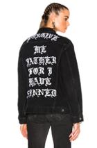 Adaptation X The Chain Gang Jean Jacket In Black