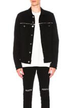 Rta Denim Jacket In Black