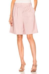 Tibi Pleated Short In Pink