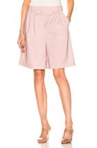 Tibi Pleated Short In Pink