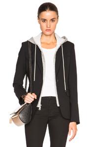 Veronica Beard Classic Blazer With Hoodie Dickey In Black