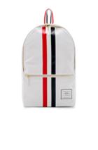 Thom Browne Unstructured Nylon Backpack In White