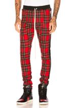 Fear Of God Tartan Wool Plaid Trousers In Red,checkered & Plaid