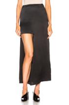 Jw Anderson Asymmetric Bonded Skirt In Black