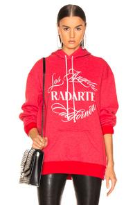 Rodarte Radarte Emblem Oversized Hoodie In Red