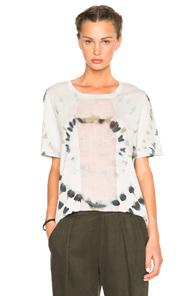 Raquel Allegra Men's Tee In Gray,ombre & Tie Dye