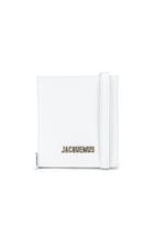 Jacquemus Leather Neck Wallet In White