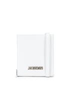 Jacquemus Leather Neck Wallet In White