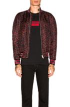 Givenchy Script Bomber In Abstract,black,red
