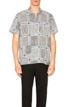 Engineered Garments Camp Shirt In Checkered & Plaid,black