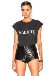 Rodarte Radarte Slouchy Tee In Black,gray