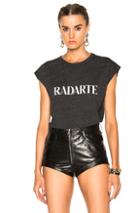 Rodarte Radarte Slouchy Tee In Black,gray