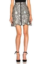 Self-portrait Poppy Mini Skirt In Blue,floral