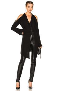 Alexander Wang Cold Shoulder Top In Black