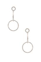 Isabel Marant Circle Drop Earrings In White