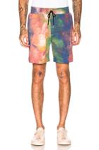 Aime Leon Dore Leisure Shorts In Ombre & Tie Dye,blue,pink