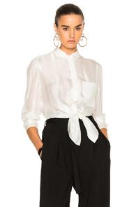 3.1 Phillip Lim Button Down With Waist Tie In White