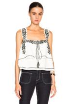 Suno Fwrd Exclusive Embroidered Tank In White