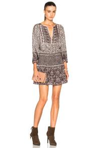 Veronica Beard Makai Boho Dress In Neutrals,floral,brown