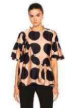 Stella Mccartney Printed Dot Top In Pink,geometric Print