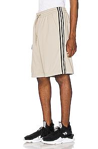 Y-3 Yohji Yamamoto Track Shorts In Neutral