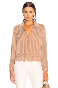 Retrofete Estelle Blouse In Neutrals