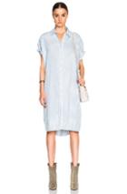 The Great Camper Shirt Dress In Stripes,blue