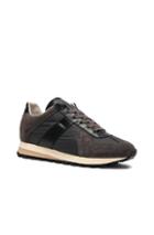Maison Margiela Calfskin & Suede Retro Runner Sneakers In Black,gray