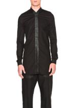Rick Owens Faun Shirt In Black