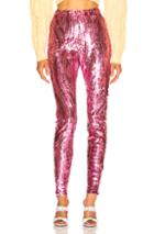 Attico Fay Sequined Pants In Pink
