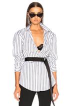 Off-white Basic Shirt In White,stripes